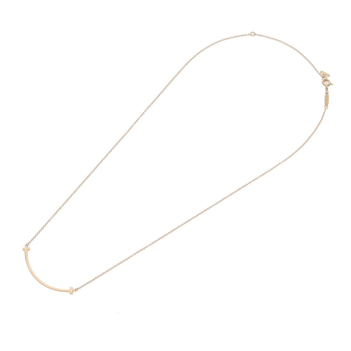 ティファニーTスマイル スモール レディース K18ピンクゴールド