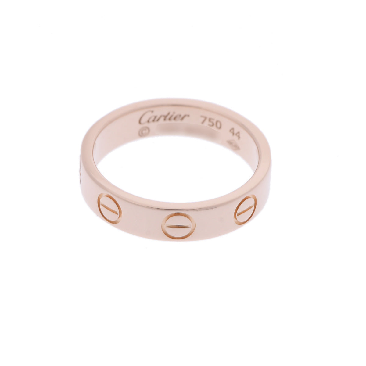 Cartier ミニラブリング 46 ピンクゴールド カルティエミニラブリング #44 レディース K18ピンクゴールド リング