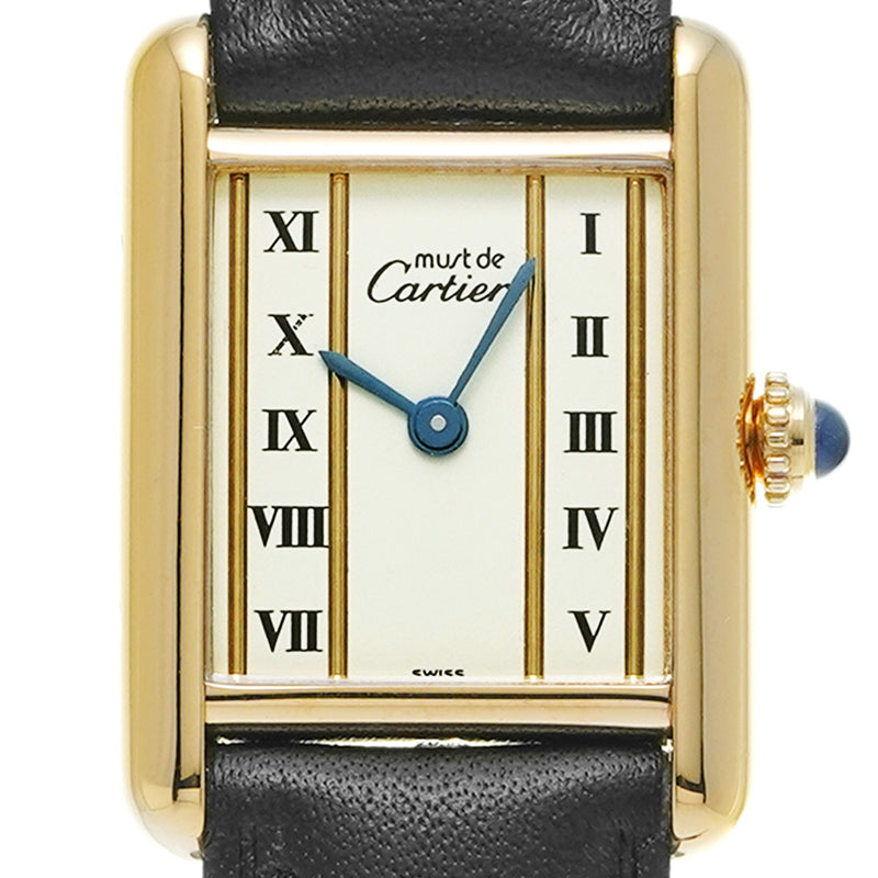 CARTIER カルティエ マストタンク SM W1003053 レディース 腕時計 クォーツ Aランク 中古 銀蔵