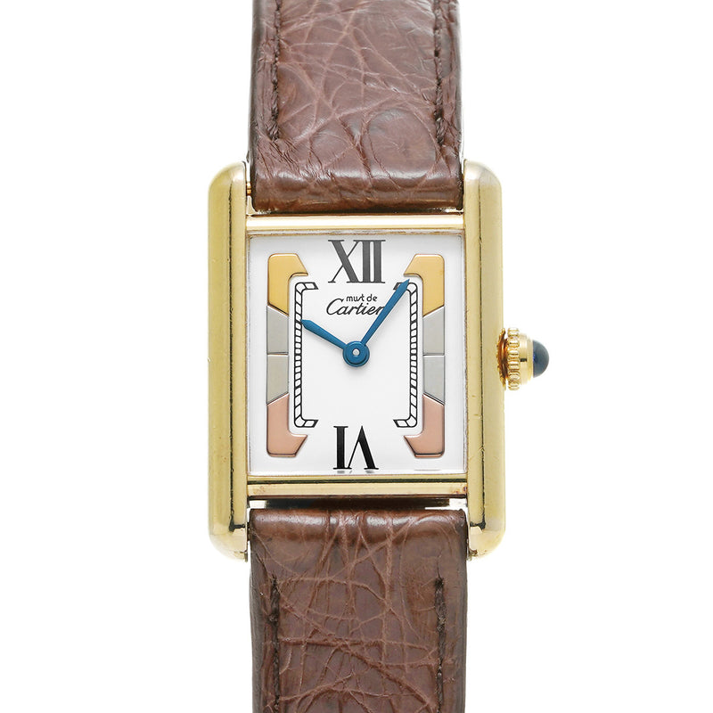 CARTIER カルティエ マストタンク SM W1006354 レディース 腕時計 クォーツ Aランク 中古 銀蔵