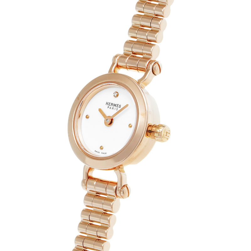 エルメス美品腕時計 エルメス フォーブル 1Pダイヤ レディース 腕時計 FG1.170 HERMES 中古