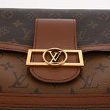 LOUIS VUITTON ルイヴィトン モノグラムリバース ドーフィーヌ MM 2WAY ブラウン M45958 レディース モノグラムキャンバス ショルダーバッグ Bランク 中古 銀蔵