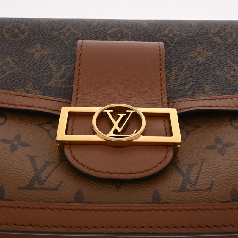 LOUIS VUITTON ルイヴィトン モノグラムリバース ドーフィーヌ MM 2WAY ブラウン M45958 レディース モノグラムキャンバス ショルダーバッグ Bランク 中古 銀蔵