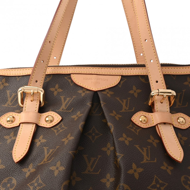 LOUIS VUITTON ルイヴィトン モノグラム パレルモGM ブラウン M40146 レディース モノグラムキャンバス ショルダーバッグ ABランク 中古 銀蔵