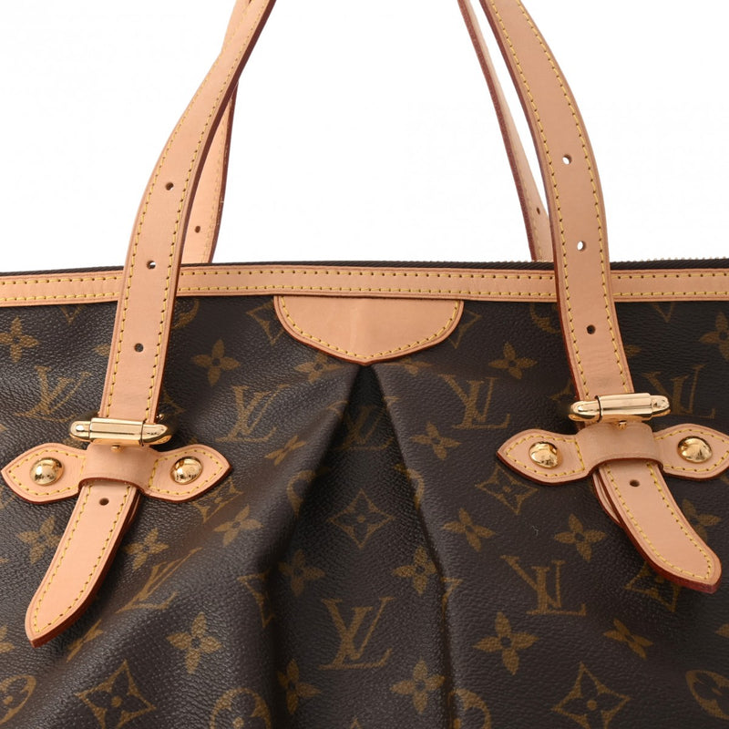 LOUIS VUITTON ルイヴィトン モノグラム パレルモGM ブラウン M40146 レディース モノグラムキャンバス ショルダーバッグ ABランク 中古 銀蔵