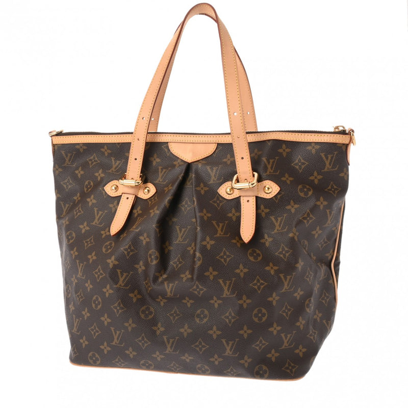 LOUIS VUITTON ルイヴィトン モノグラム パレルモGM ブラウン M40146 レディース モノグラムキャンバス ショルダーバッグ ABランク 中古 銀蔵