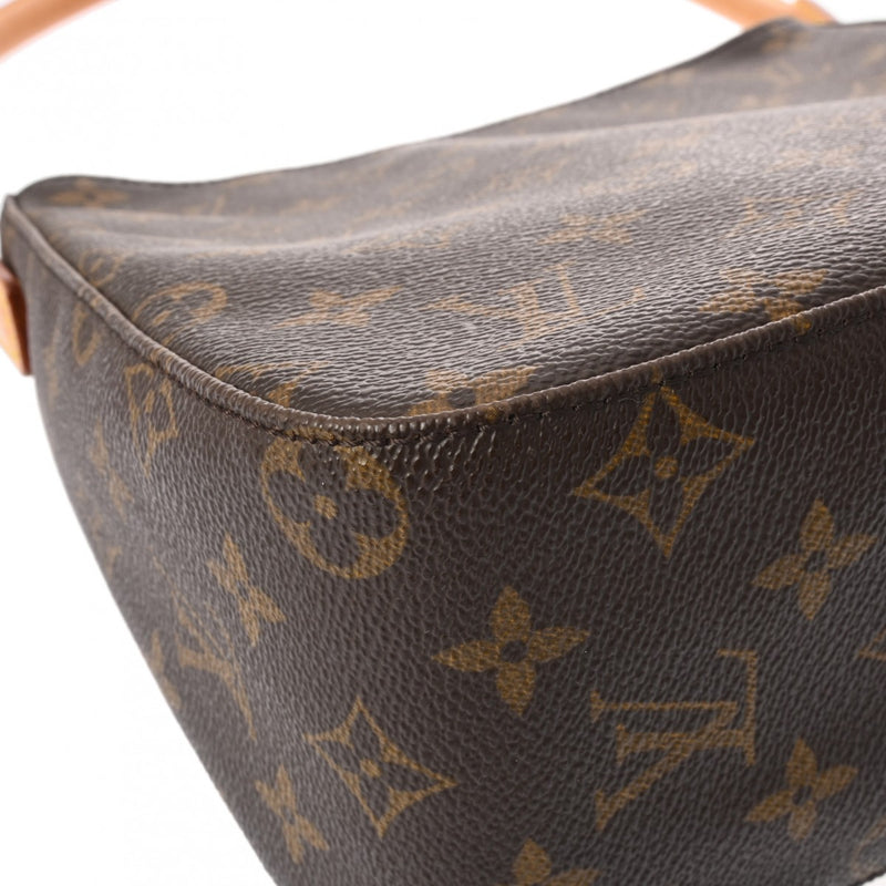 LOUIS VUITTON ルイヴィトン モノグラム ルーピング MM  ブラウン M51146 レディース モノグラムキャンバス セミショルダーバッグ ABランク 中古 銀蔵