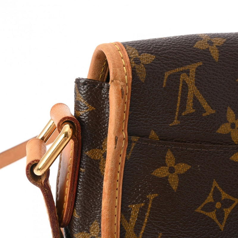 LOUIS VUITTON ルイヴィトン モノグラム メニルモンタン PM ブラウン M40474 レディース モノグラムキャンバス ショルダーバッグ Bランク 中古 銀蔵