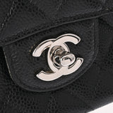 CHANEL シャネル マトラッセ チェーンショルダー Wフラップ 25cm ブラック A01112 レディース キャビアスキン ショルダーバッグ Aランク 中古 銀蔵