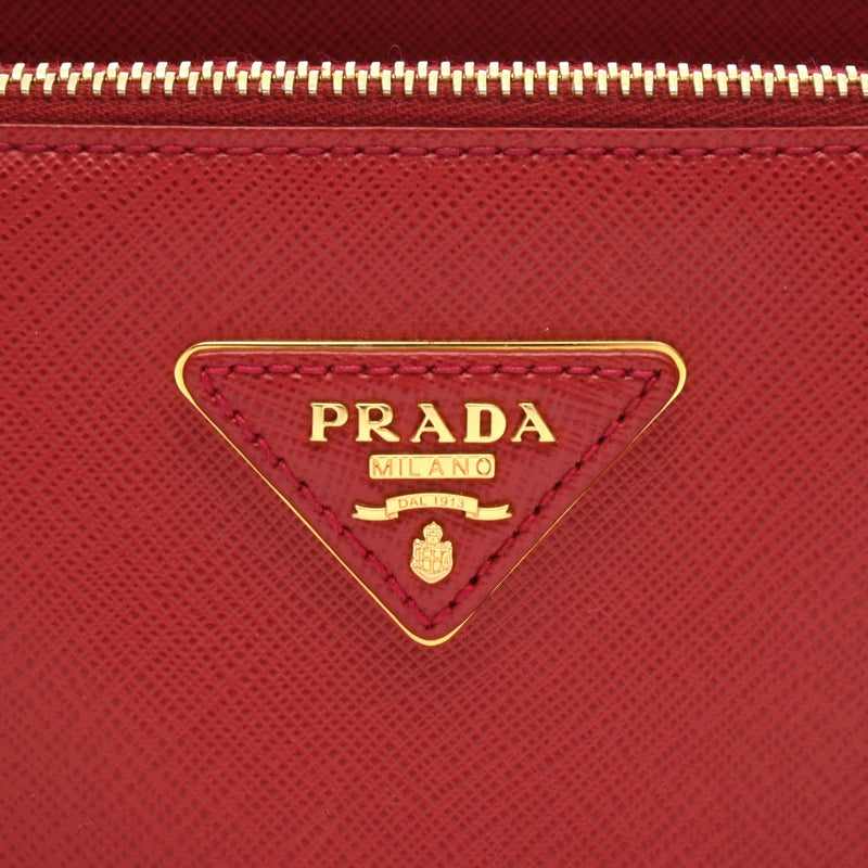 PRADA プラダ ガレリア  フオーコ BN1801 レディース サフィアーノ ハンドバッグ ABランク 中古 銀蔵