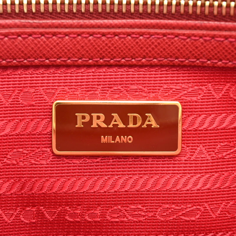 PRADA プラダ ガレリア  フオーコ BN1801 レディース サフィアーノ ハンドバッグ ABランク 中古 銀蔵