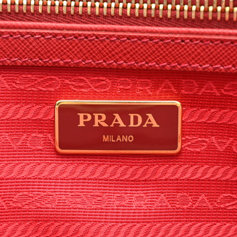 PRADA プラダ ガレリア  フオーコ BN1801 レディース サフィアーノ ハンドバッグ Bランク 中古 銀蔵