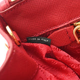 PRADA プラダ ガレリア フオーコ BN1801 レディース サフィアーノ ハンドバッグ Bランク 中古 銀蔵