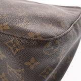 LOUIS VUITTON ルイヴィトン モノグラム ルーピング MM  ブラウン M51146 レディース モノグラムキャンバス セミショルダーバッグ Bランク 中古 銀蔵