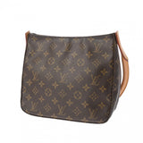 LOUIS VUITTON ルイヴィトン モノグラム ルーピング MM  ブラウン M51146 レディース モノグラムキャンバス セミショルダーバッグ Bランク 中古 銀蔵