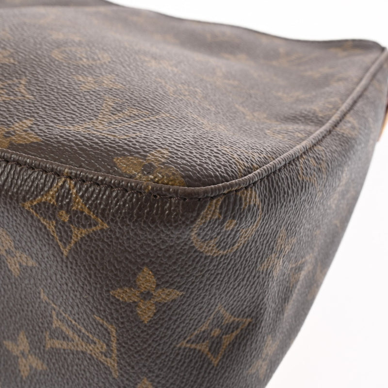 LOUIS VUITTON ルイヴィトン モノグラム ルーピング MM  ブラウン M51146 レディース モノグラムキャンバス セミショルダーバッグ Bランク 中古 銀蔵