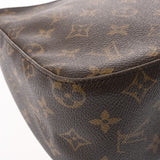 LOUIS VUITTON ルイヴィトン モノグラム ルーピング MM  ブラウン M51146 レディース モノグラムキャンバス セミショルダーバッグ Bランク 中古 銀蔵