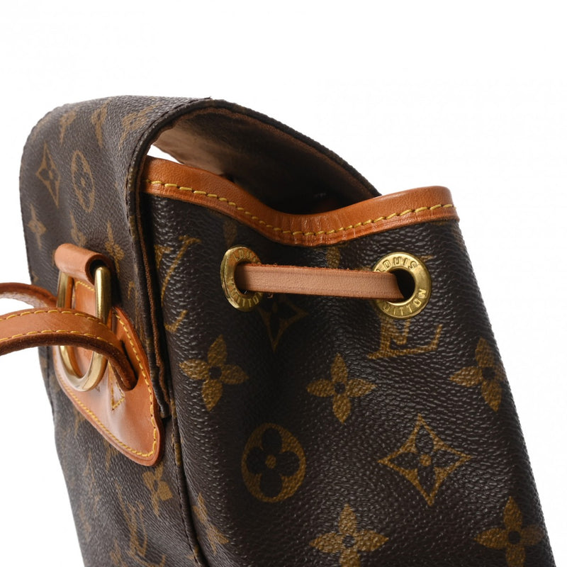 LOUIS VUITTON ルイヴィトン モノグラム モンスリ MM ブラウン M51136 レディース モノグラムキャンバス リュック・デイパック Bランク 中古 銀蔵