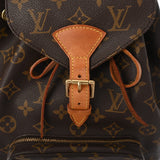 LOUIS VUITTON ルイヴィトン モノグラム モンスリ MM ブラウン M51136 レディース モノグラムキャンバス リュック・デイパック Bランク 中古 銀蔵