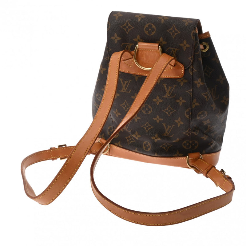 LOUIS VUITTON ルイヴィトン モノグラム モンスリ MM ブラウン M51136 レディース モノグラムキャンバス リュック・デイパック Bランク 中古 銀蔵