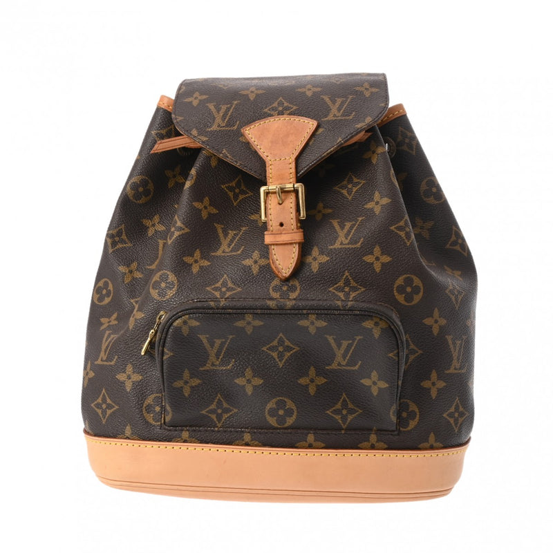 LOUIS VUITTON ルイヴィトン モノグラム モンスリ MM ブラウン M51136 レディース モノグラムキャンバス リュック・デイパック Bランク 中古 銀蔵