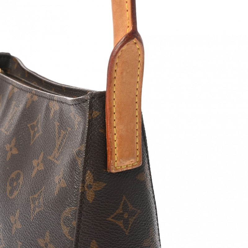 LOUIS VUITTON ルイヴィトン モノグラム ルーピング MM  ブラウン M51146 レディース モノグラムキャンバス セミショルダーバッグ Bランク 中古 銀蔵