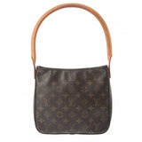 LOUIS VUITTON ルイヴィトン モノグラム ルーピング MM  ブラウン M51146 レディース モノグラムキャンバス セミショルダーバッグ Bランク 中古 銀蔵