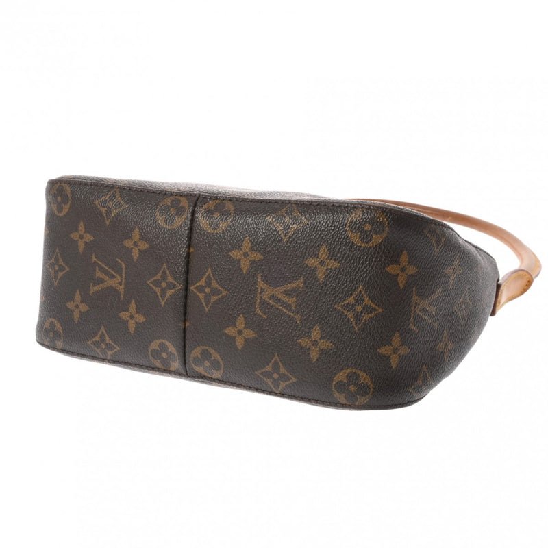 LOUIS VUITTON ルイヴィトン モノグラム ルーピング MM  ブラウン M51146 レディース モノグラムキャンバス セミショルダーバッグ Bランク 中古 銀蔵