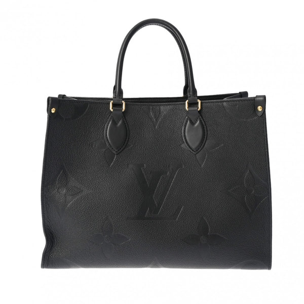 LOUIS VUITTON ルイヴィトン モノグラムアンプラント オンザゴー MM 2WAY ノワール M45595 レディース レザー トートバッグ ABランク 中古 銀蔵