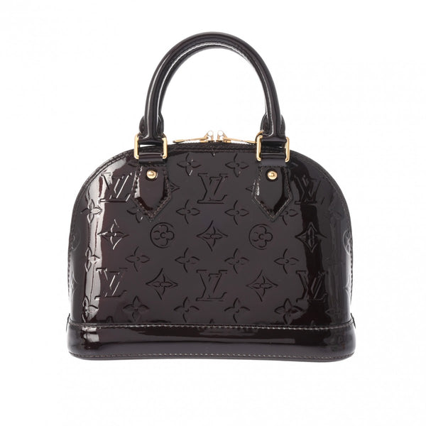 LOUIS VUITTON ルイヴィトン ヴェルニ アルマ BB アマラント M91678 レディース モノグラムヴェルニ 2WAYバッグ ABランク 中古 銀蔵