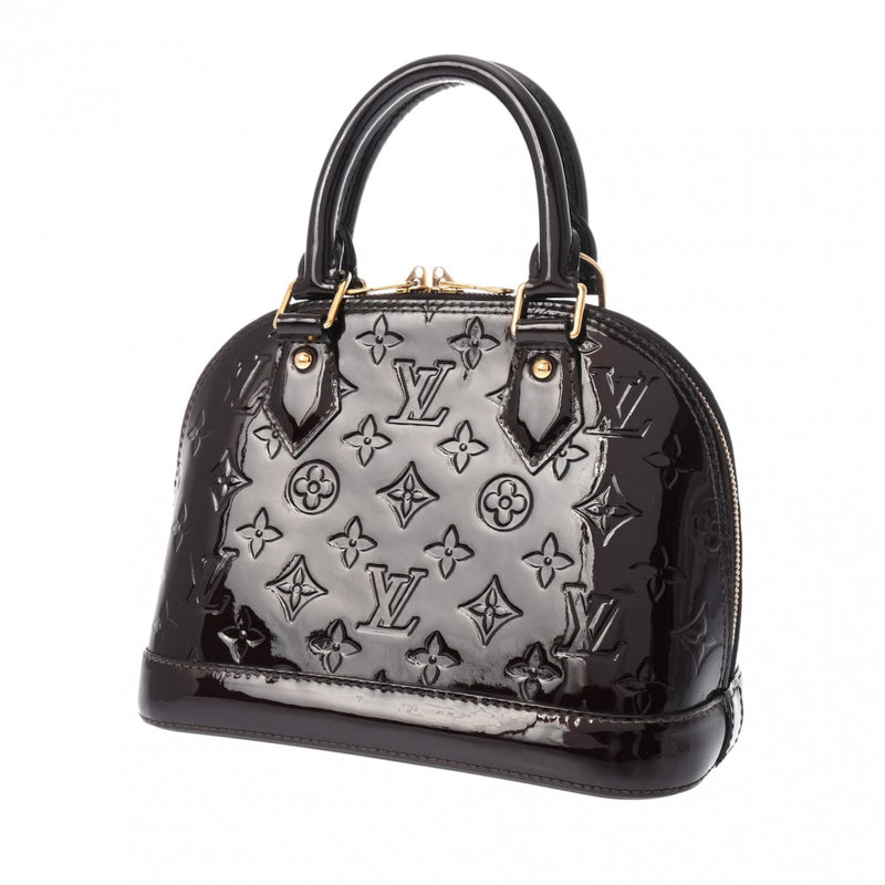 LOUIS VUITTON ルイヴィトン ヴェルニ アルマ BB アマラント M91678 レディース モノグラムヴェルニ 2WAYバッグ ABランク 中古 銀蔵