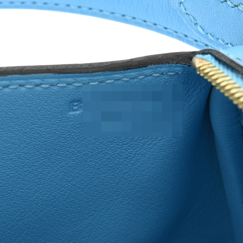 HERMES エルメス リンディ ミニ セレステ B刻印(2023年頃) レディース ヴォースイフト 2WAYバッグ Aランク 中古 銀蔵