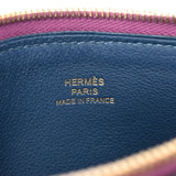 HERMES エルメス アトゥ 14 PM アネモネ/ブルードマルト D刻印(2019年頃) ユニセックス エバーカラー ポーチ Aランク 中古 銀蔵