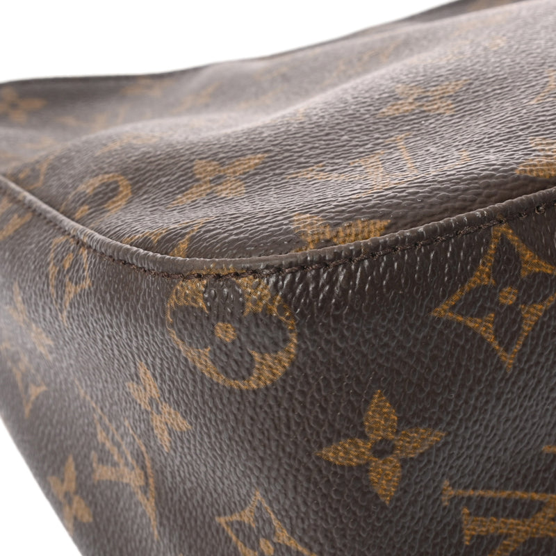 LOUIS VUITTON ルイヴィトン モノグラム ルーピング MM  ブラウン M51146 レディース モノグラムキャンバス セミショルダーバッグ Bランク 中古 銀蔵