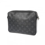 LOUIS VUITTON ルイヴィトン モノグラムエクリプス トリオメッセンジャー 黒/グレー M69443 メンズ モノグラムエクリプスキャンバス ショルダーバッグ Aランク 中古 銀蔵