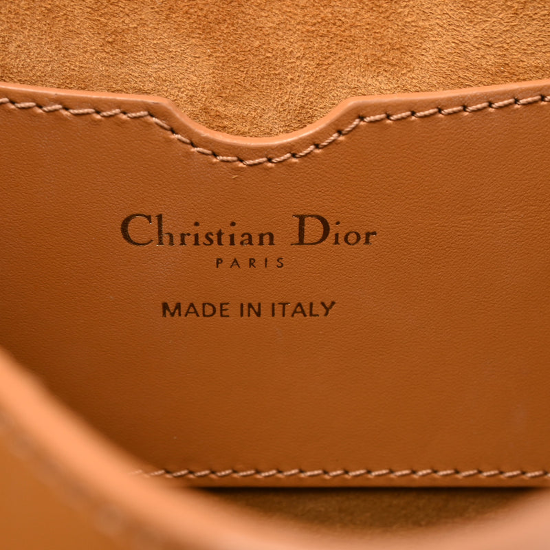 CHRISTIAN DIOR クリスチャンディオール ボビー ミディアムバッグ ブラウン M9319UMOL レディース ボックスカーフ ショルダーバッグ ABランク 中古 銀蔵