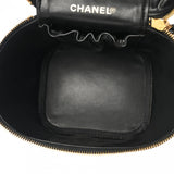 CHANEL シャネル 縦型バニティ ブラック A01998 レディース キャビアスキン ハンドバッグ Bランク 中古 銀蔵