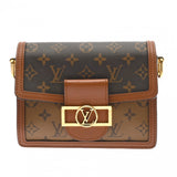 LOUIS VUITTON ルイヴィトン モノグラムリバース ドーフィーヌ MINI 旧型 ブラウン M44580 レディース モノグラムキャンバス ショルダーバッグ ABランク 中古 銀蔵