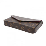 LOUIS VUITTON ルイヴィトン モノグラム ポシェットフェリシー ブラウン M81896 レディース レザー ショルダーバッグ Aランク 中古 銀蔵