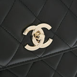 CHANEL シャネル トップハンドル フラップバッグ トレンディCC 2WAY ブラック A92236 レディース ラムスキン ハンドバッグ 未使用 銀蔵