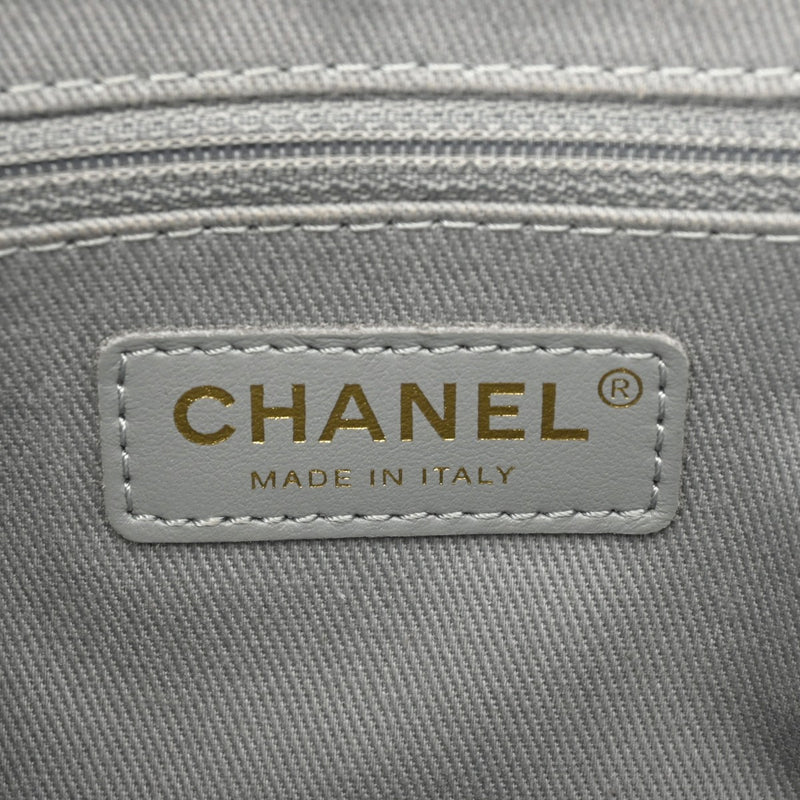 CHANEL シャネル マトラッセ ビジネスアフィニティ チェーンショルダー グレー A93749 レディース キャビアスキン ショルダーバッグ ABランク 中古 銀蔵