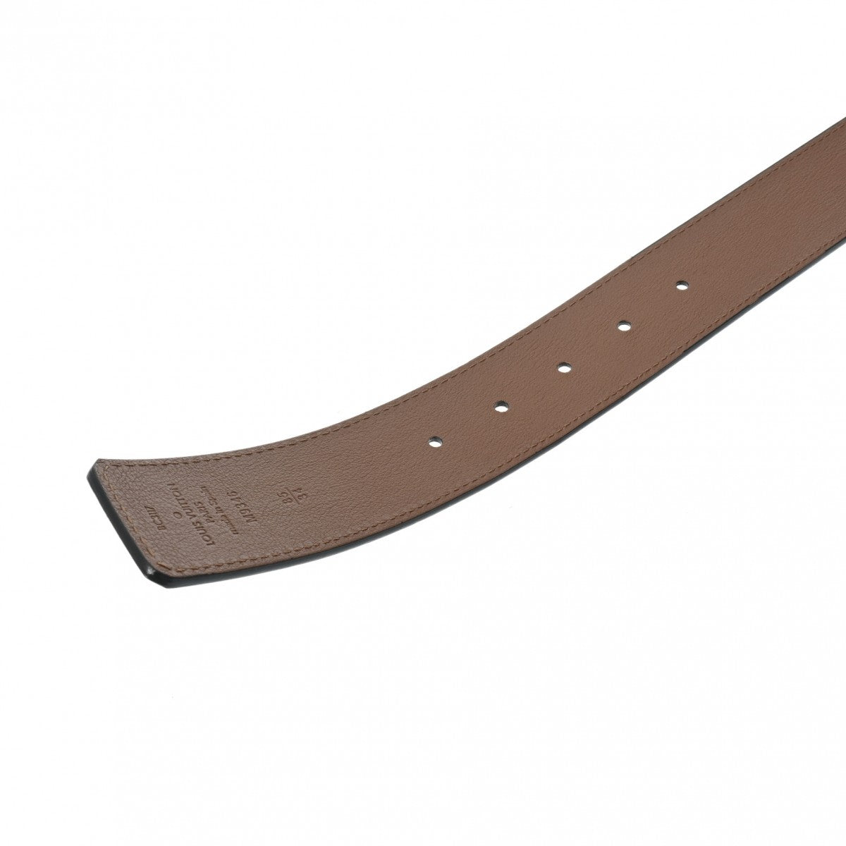 ルイヴィトンサンチュール LVイニシャル 85cm 黒 メンズ ベルト M9346V