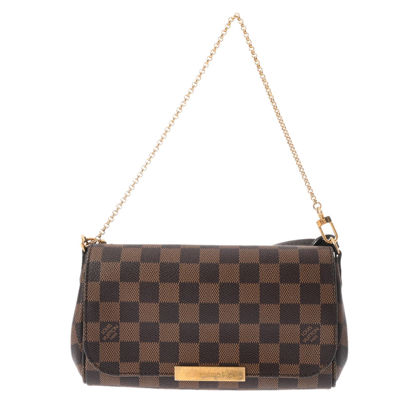 LOUIS VUITTON ルイヴィトン ダミエ フェイボリット PM USAモデル ブラウン N41276 レディース ダミエキャンバス ショルダーバッグ ABランク 中古 銀蔵