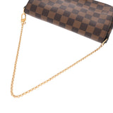 LOUIS VUITTON ルイヴィトン ダミエ フェイボリット PM USAモデル ブラウン N41276 レディース ダミエキャンバス ショルダーバッグ ABランク 中古 銀蔵