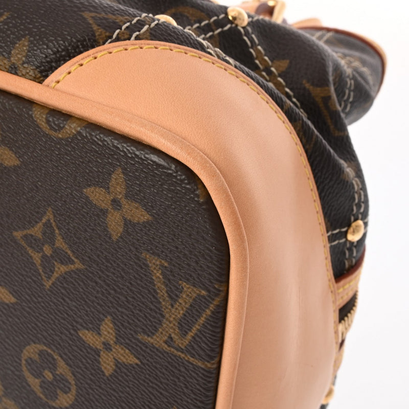 LOUIS VUITTON ルイヴィトン モノグラム リヴェット ブラウン M40140 レディース モノグラムキャンバス ハンドバッグ Aランク 中古 銀蔵