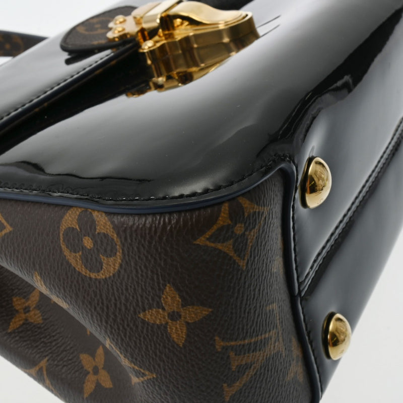 LOUIS VUITTON ルイヴィトン モノグラム チェリーウッド PM ノワール M53353 レディース パテントレザー モノグラムキャンバス ハンドバッグ Aランク 中古 銀蔵