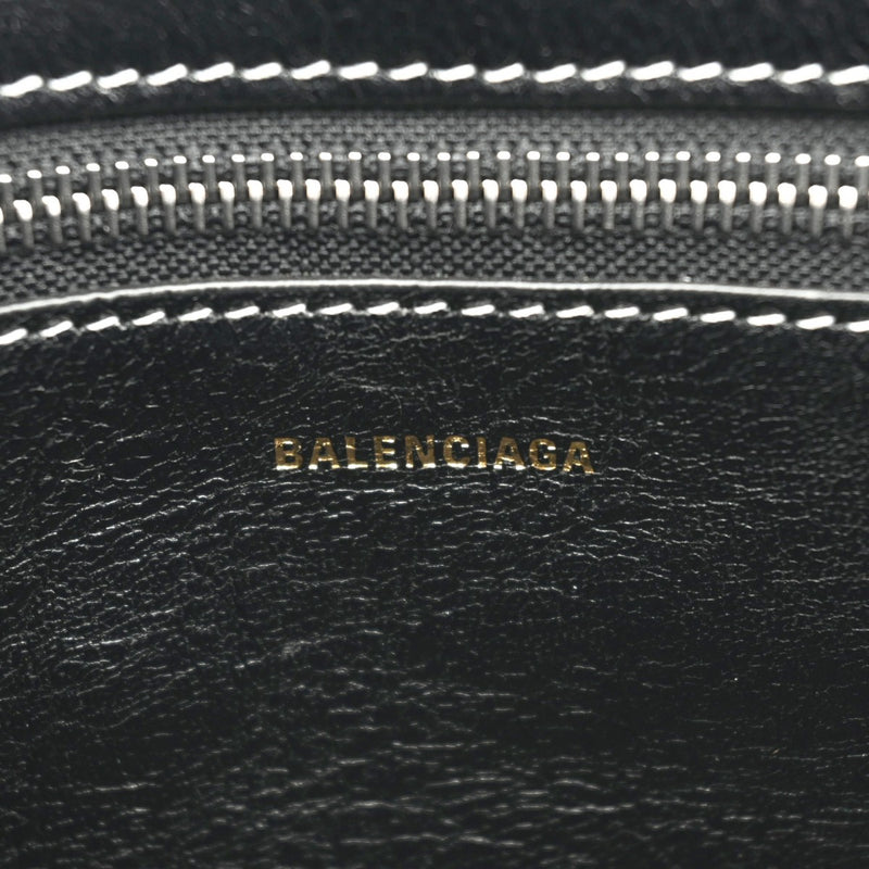 BALENCIAGA バレンシアガ バルベス グレー ホワイト 671404 レディース カーフ ナイロン 2WAYバッグ Aランク 中古 銀蔵