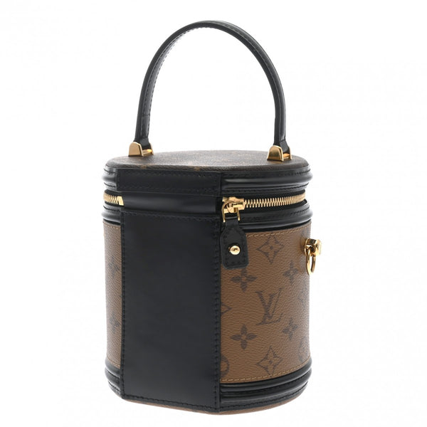 LOUIS VUITTON ルイヴィトン モノグラムリバース カンヌ ブラウン M43986 レディース モノグラムリバースキャンバス 2WAYバッグ Aランク 中古 銀蔵