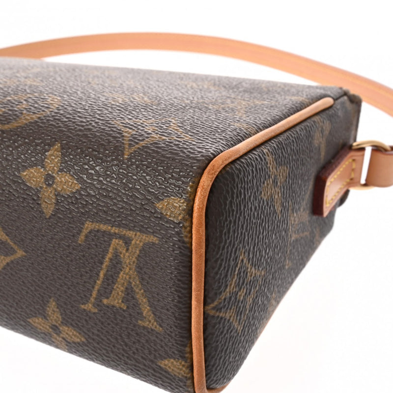 LOUIS VUITTON ルイヴィトン モノグラム レシタル ブラウン M51900 レディース モノグラムキャンバス ハンドバッグ ABランク 中古 銀蔵