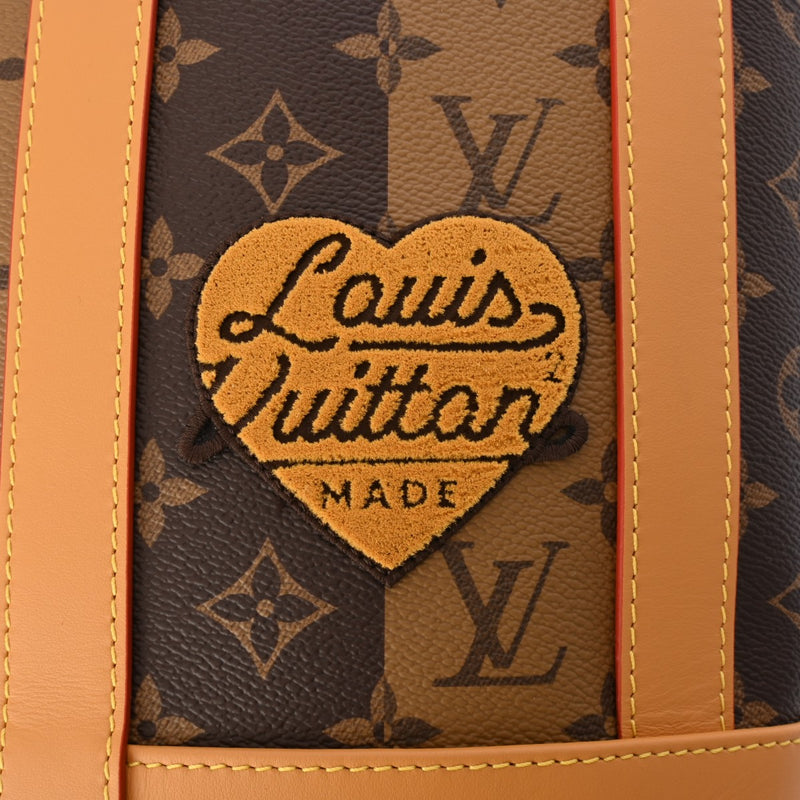 LOUIS VUITTON ルイヴィトン モノグラム ストライプ ランドネ メッセンジャー LV×NIGO コラボ ブラウン M45968 メンズ モノグラムキャンバス ショルダーバッグ 新同 中古 銀蔵